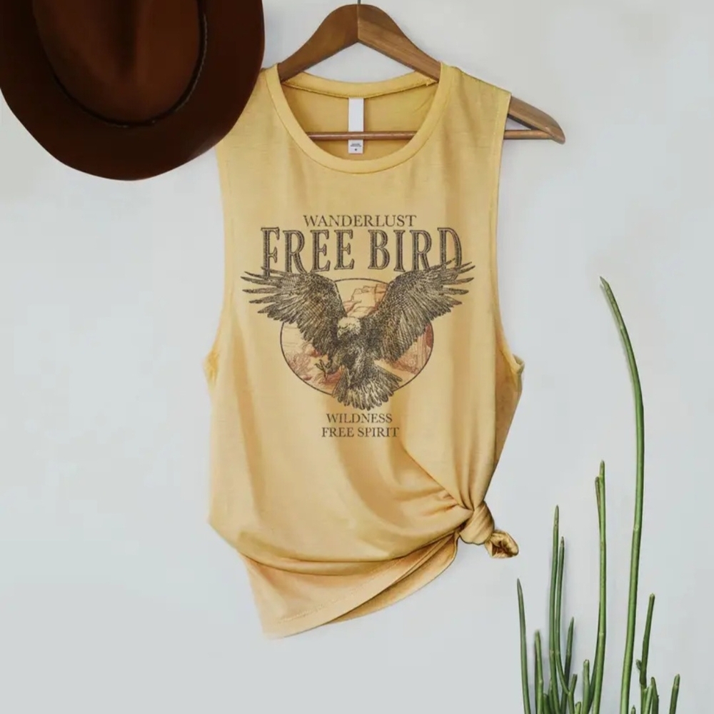 Free Bird / Wanderlust Muscle Top